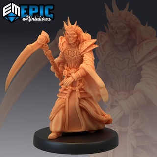 ancient lich scythe grim reaper life taker graveyard encounter epic-miniatures Store fantasy medieval monster rpg warhammer sla tabletop dungeon dnd pathfinder npc pre-supported supported pre e nemy 3d print model - Mito3D