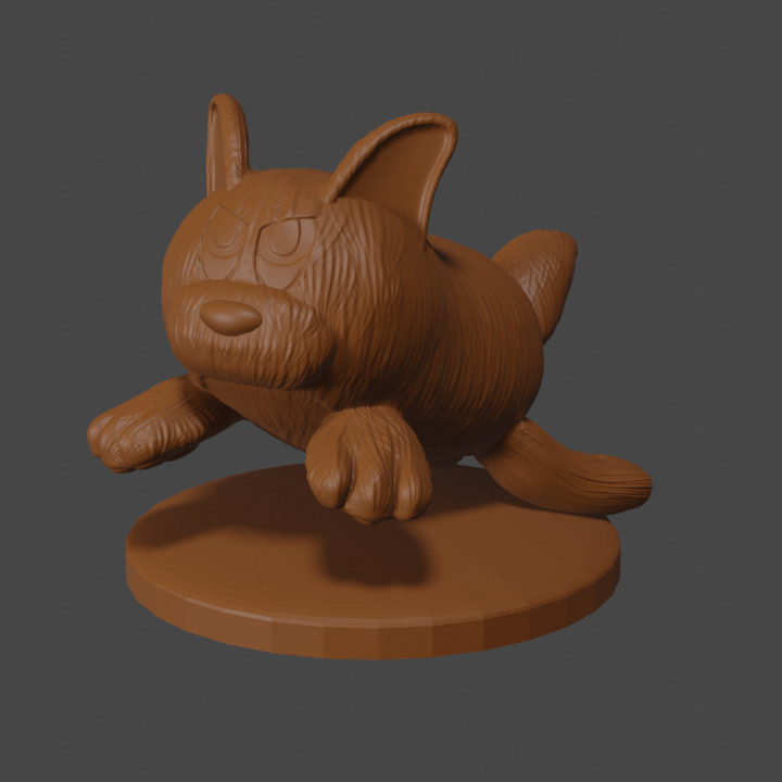 Kirby inspirado audível tampo mesa dnd miniatura alemão Munoz ventilador arte personagens criaturas fantasia universo fofa cão Raposa Lobo terra adorável esquecido 3D print model - Mito3D