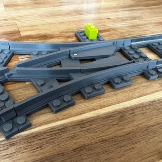 Lego compatibile wye interruttore r40 standard curva lev carne giocattoli Giochi costruzione edificio imposta blocchi imparentato Modelli modello kit treni Accessori treno lego 3d print model - Mito3D