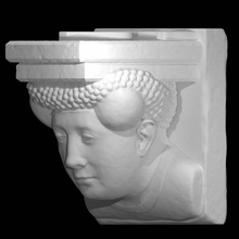 human headed corbel 1 grand curtius liege belgium scan 3d print model - Mito3D