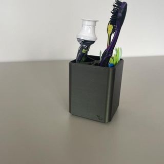 escovado dentes escova dente suporte vic pronto casa jardim banheiro pasta flosser lustro 3d print model - Mito3D
