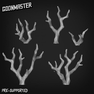 basing bits 27 - dry branches goon master Tabletop 3D Printable Terrain mini models parts plant terrain tree wargaming wood stick dead tabletop branch bases scatter 3d print model - Mito3D