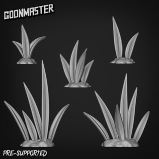 basing bits 31 - grass goon master Tabletop 3D Printable Terrain Store forest mini models parts plant terrain wargaming field tabletop bases scatter shrub 3d print model - Mito3D