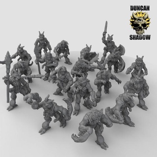 thri-kreen insect folk bundle pre supported duncan shadow Tabletop Characters & Creatures Sci-Fi Universe dungeons dungeonsanddragons dnd pathfinder presupported trikreen 3d print model - Mito3D