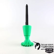 fountain pen wacom holder & garden penholder fountainpen trojanhorsewasaunicorn 3d print model - Mito3D