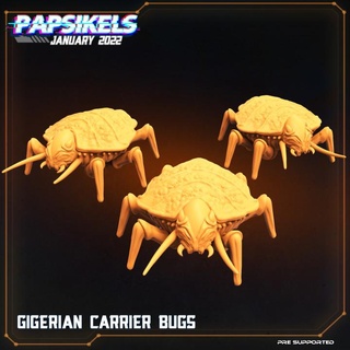 gigerian transporteur Bugs papsikels miniatures table personnages créatures fantaisie univers 3d print model - Mito3D