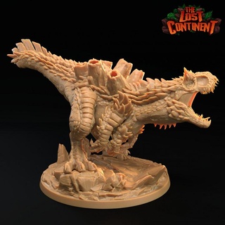 infernosaurus pose b - presupported dragon trappers lodge Tabletop Characters & Creatures Fantasy Universe beast boss dino dinosaur heat monster t-rex fire trex volcano tail tyrannosaurus d&d dnd lava 5e 3d print model - Mito3D