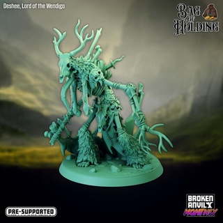 deshee signore wendigo posa 2 sacchetto tenendo rotto incudine miniature tavolo personaggi creature fantasia universo dnd 3d print model - Mito3D