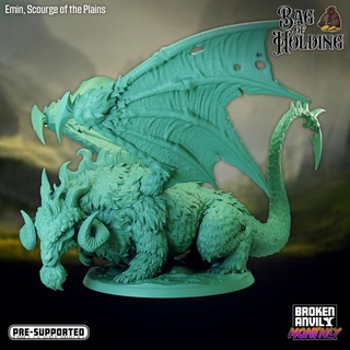 emin scourge plains - bag holding broken anvil miniatures Tabletop Characters & Creatures Fantasy Universe beast dragon dnd 3d print model - Mito3D