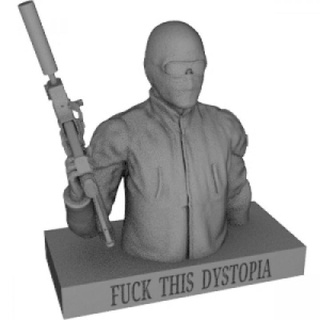 jstark statua shidou industrie fan arte busti 3d print model - Mito3D