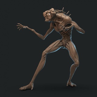 neuro hunter 75mm estrangeiro miniatura Kenny Walch tampo mesa personagens criaturas fantasia universo criatura monstro sci fi scifi alienígenas xenomorfo 3d print model - Mito3D
