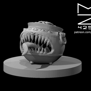 maceta oro imitar miguel zavala mesa caracteres criaturas fantasía universo 3d print model - Mito3D