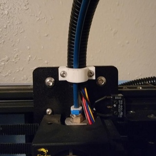 ender 6 filament tube & wire guide dain Build a 3D Printer diy upgrade ender6 3d print model - Mito3D