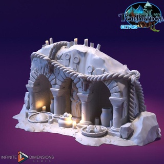 offerte santuario infinito dimensioni Giochi tavolo 3D stampabile terreno fantasia medievale tempio religione offerta votivo spargere devozione preghiera 3d print model - Mito3D