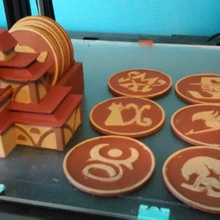 cola hadas coasters set jardín anime juego posavasos homedecor fairytail 3d print model - Mito3D