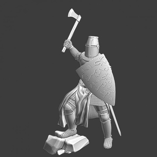 medieval danish knight - danish court nyborg northern crusades miniatures  Tabletop Tabletop Characters & Creatures Historical Universe Tabletop Tabletop Characters & Creatures 3d axe battle knight medieval model soldier wargaming miniature castle tabletop toysoldier templar 28mm crusader crusades teutonic nyborg  3d print model - Mito3D