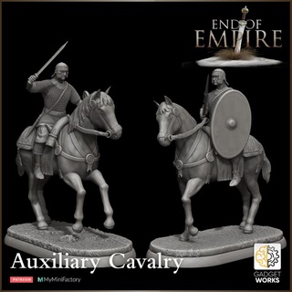 roman cavalry auxiliary - end empire gadgetworks Tabletop Characters & Creatures Historical Universe ancient wall horse legion chainmail legionary tabletopcharacters&creatures&gt fantasyuniverse britannia auxiliariy 3d print model - Mito3D