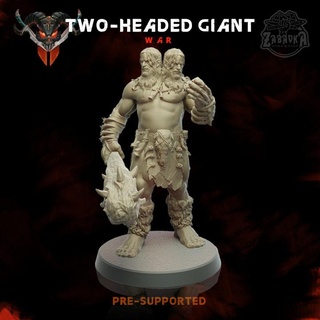 two-headed giant - army war zabavka workshop Tabletop Characters & Creatures Fantasy Universe battle fantasy game miniatures wargames warhammer forge chaos skirmish buttle 3d print model - Mito3D