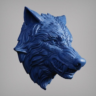 wolf head garawake Home & Garden Homeware Ornaments Store 3d print animal dog tooth 3d print model - Mito3D