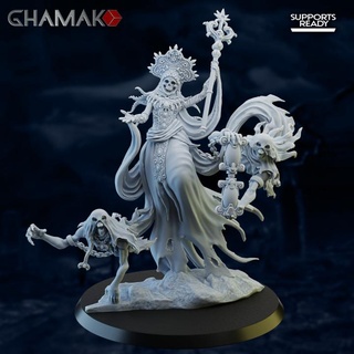 ethereal mourning support ready ghamak Tabletop Characters & Creatures Fantasy Universe dragons dungeons fantasy ghost warhammer miniature hammer wargame dnd pathfinder wh aos nighthaunt 3d print model - Mito3D