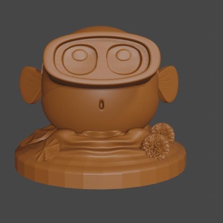 Kirby inspirado sinais tampo mesa dnd miniatura alemão Munoz ventilador arte personagens criaturas fantasia universo peixe mergulho esquecido peixinho dourado terras 3d print model - Mito3D