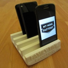 temps famille mobile support l'appareil gadgets l'électronique titulaire téléphone 3d print model - Mito3D