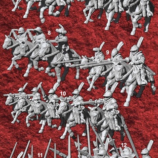15mm imparatorluk insanlar Ordu paket Ramiro masaüstü karakterler yaratıklar fantezi Evren savaş oyunları Savaş ustası 3d print model - Mito3D