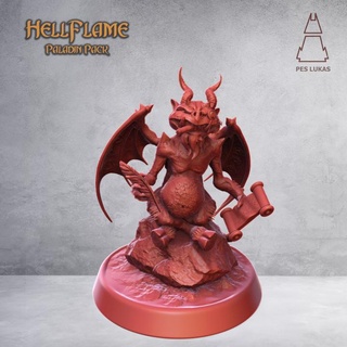 imp lawyer pes lukas Tabletop Characters & Creatures Fantasy Universe demon creature devil fantasy hell hero monster evil dungeon soul contract hellflame 3d print model - Mito3D