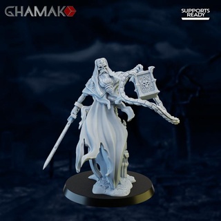 inhumain chaud 5 soutien prêt ghamak table personnages créatures fantaisie univers boutique dragons donjons fantôme marteau guerre miniature jeu dnd spectre aos nighthaunt 3d print model - Mito3D