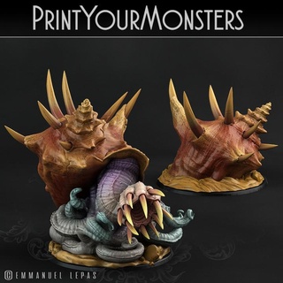 assassin octopus + crown thorns shell printyourmonsters Tabletop Characters & Creatures Fantasy Universe Store print game games horror monster rpg warhammer water miniature resin monsters tabletop patreon underwater d&d dnd emmanuel pathfinder 4k tribe see 2k lepas supported 6k 3d print model - Mito3D