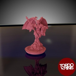 skull god army general tordo miniatures Tabletop Characters & Creatures Fantasy Universe demon blood 10mm warmaster 3d print model - Mito3D