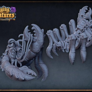 cave fisher roleplaying & miniatures Tabletop Characters Creatures Fantasy Universe boss creature monster sea miniature tabletop crab encounter dnd presupported 3d print model - Mito3D