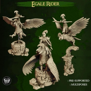 eagle rider - high elves master forge Tabletop Characters & Creatures Fantasy Universe Store army highelf highelves highelfarmy chariotcrew-highelf eaglerider 3d print model - Mito3D