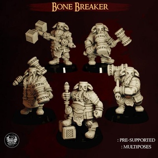 bone breaker - dwarf army master forge Tabletop Characters & Creatures Fantasy Universe dwarven berserker balistarcanon dwarfarmy dwarfberserker bonebreaker 3d print model - Mito3D