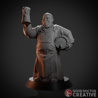 monk beer brewer good doctor creative Tabletop Characters & Creatures Fantasy Universe Store fantasy dnd cleric tavern trappist 3d print model - Mito3D