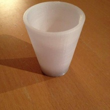 simple vaso chupito jardín 3d print model - Mito3D