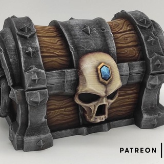 legendary chest - remastered makers anvil Tabletop 3D Printable Terrain Fantasy dice dungeons game toy treasure wargaming wargame dungeon chests 3d print model - Mito3D