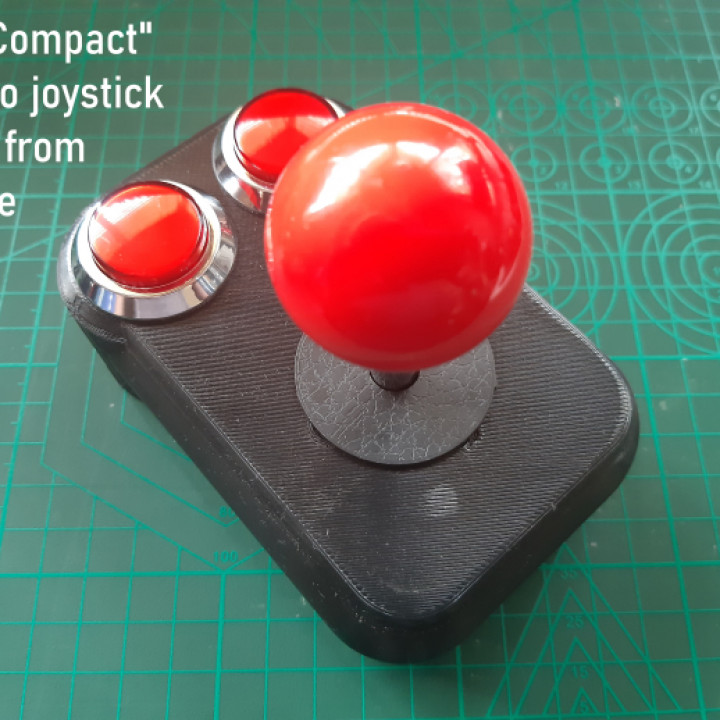 kompakt retro Joystick Arkade Teile Adam Freeman Gadgets Elektronik Video Spiele VR Zubehör Barrierefreiheit spezialisiert technisch Hilfe Computers 3D print model - Mito3D