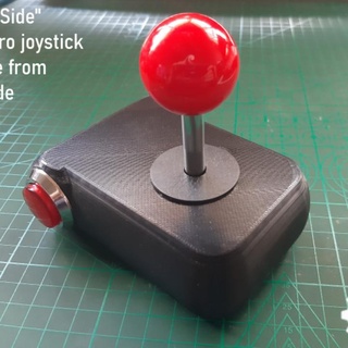 side retro joystick made arcade parts adam freeman Gadgets & Electronics Video Games VR Accessories Accessibility Specialized Technical Aid Computers 3d print model - Mito3D