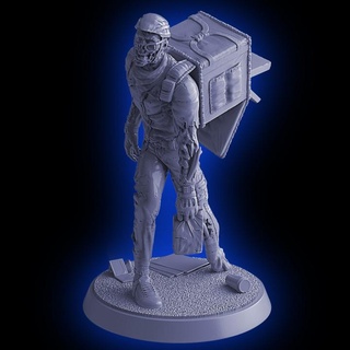 delivery zombie miniature stlflix Tabletop Characters & Creatures Sci-Fi Universe mini d&d zombicide 32mm 75mm 3d print model - Mito3D