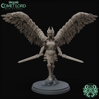 astrid valkyrie comet lord miniatures Tabletop Characters & Creatures Fantasy Universe Store dragons dungeons warrior miniature angel norse dnd nordic dnd5e 3d print model - Mito3D