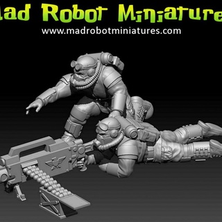 kirli köpekler sarlok 7 ağır silahlar deli robot minyatürler 40k koruma savaş oyunları Warhammer bilimkurgu kahramanca masaüstü fabrika 28mm kimya wh40k astra çatışma militarum bilim fi Savlar yok imparatorluk 3d print model - Mito3D