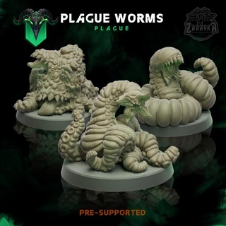 plague worms - army zabavka workshop Tabletop Characters & Creatures Sci-Fi Universe Store undead adventure ndn 3d print model - Mito3D
