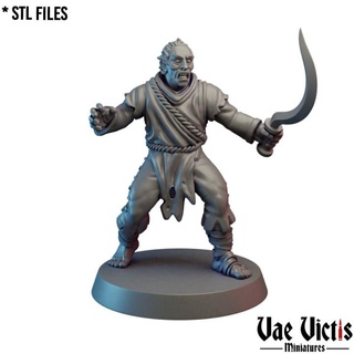 cultist 01 pre-supported vae victis miniatures Tabletop Characters & Creatures Fantasy Universe Store fantasy rpg tabletop dnd thief brigand supported 3d print model - Mito3D