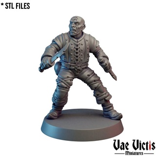 cultist 02 pre-supported vae victis miniatures Tabletop Characters & Creatures Fantasy Universe Store fantasy rpg unit tabletop dnd thief brigand 3d print model - Mito3D
