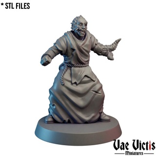 cultist 09 pre-supported vae victis miniatures Tabletop Characters & Creatures Fantasy Universe Store dark fantasy rpg unit tabletop dnd thief brigand supported 3d print model - Mito3D