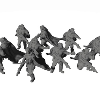 floresta sci fi infantaria soldados humanidade tampo mesa personagens criaturas Sci Fi universo 40k scifi Tanith 3d print model - Mito3D