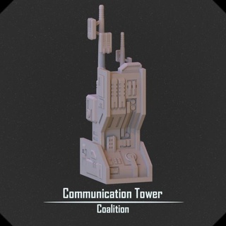 comunicación torre víspera proyecto Tienda mesa 3D imprimible terreno Sci Fi ciencia ficción mech base defensa 3d print model - Mito3D