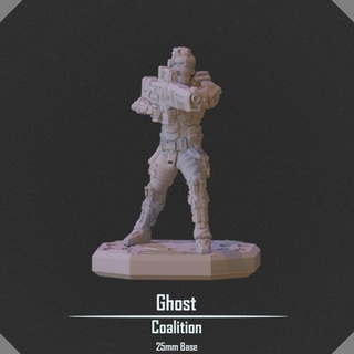ghost vesper project Tabletop Characters & Creatures Sci-Fi Universe Store soldier sniper scifi mech infantry 3d print model - Mito3D