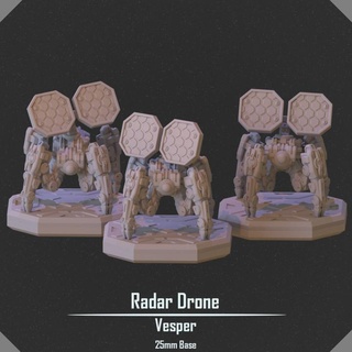 radar drone vesper project Tabletop Characters & Creatures Sci-Fi Universe Vehicles Machines Store robot warhammer scifi mech crawler 3d print model - Mito3D